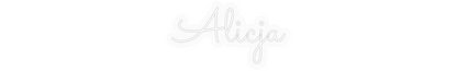 Personalizowany neon: Alicja