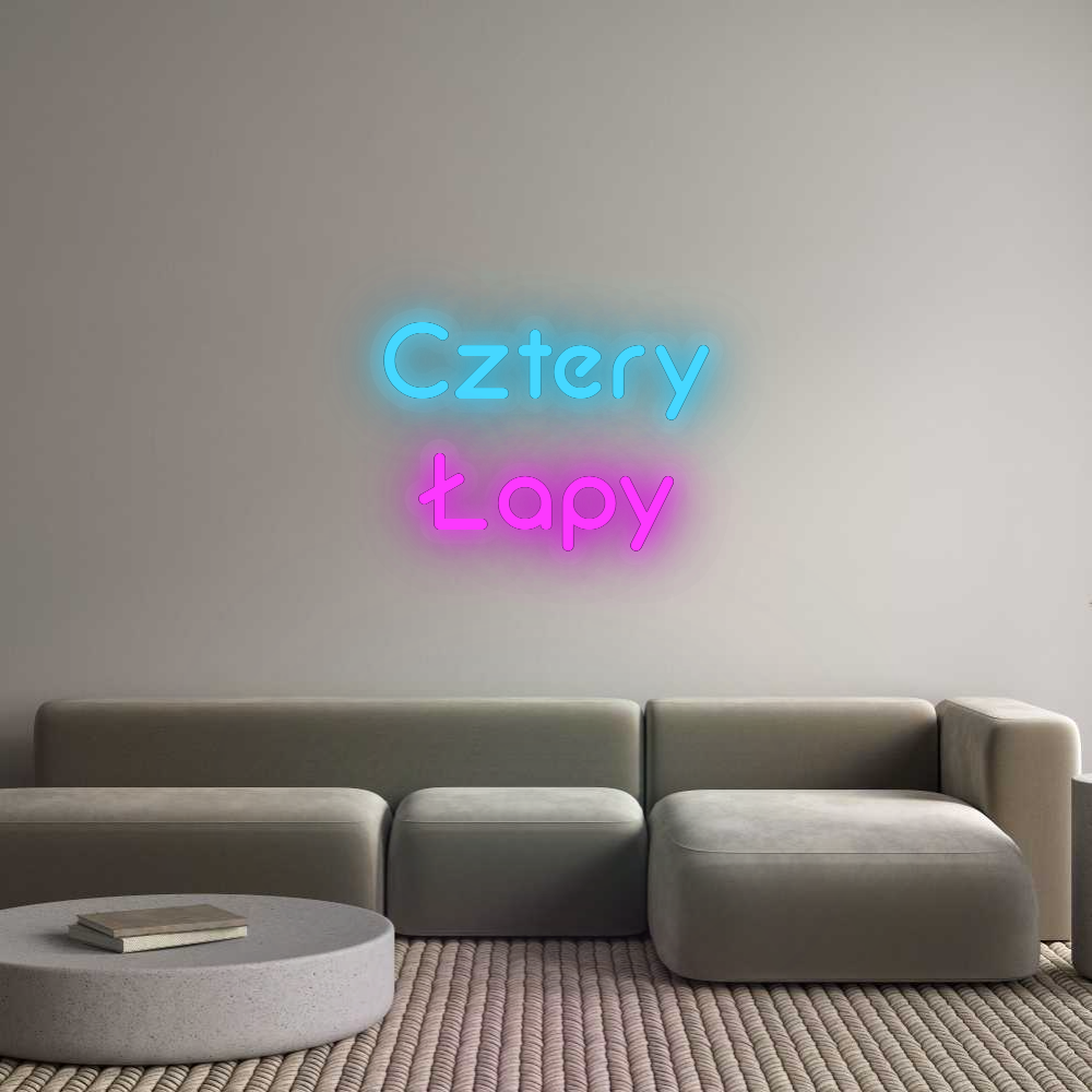 Personalizowany neon: Cztery
Łapy
