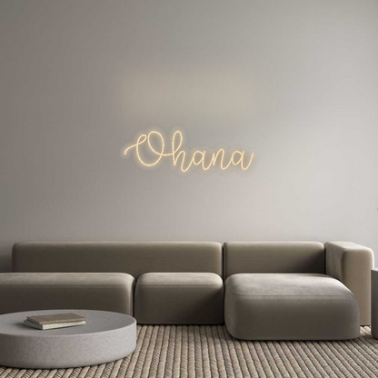 Personalizowany neon: Ohana