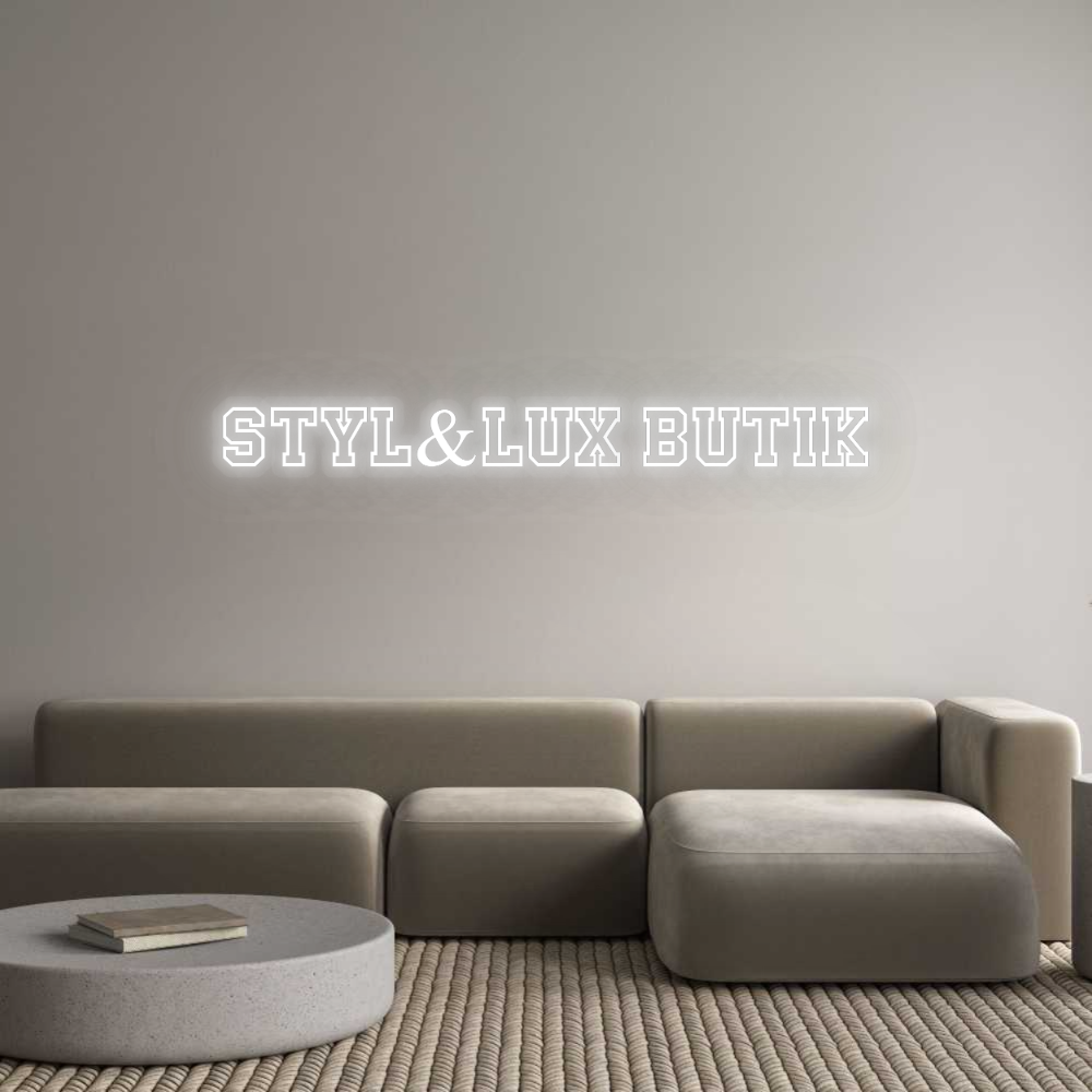 Personalizowany neon: Styl&Lux butik
