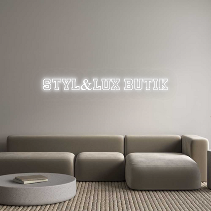 Personalizowany neon: Styl&Lux butik