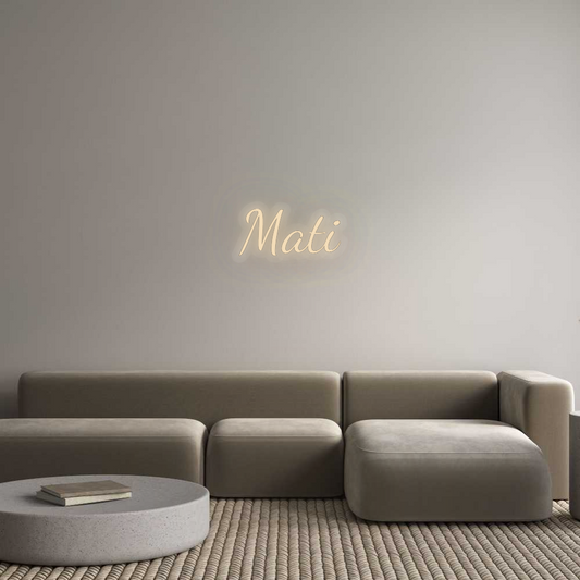 Personalizowany neon: Mati
