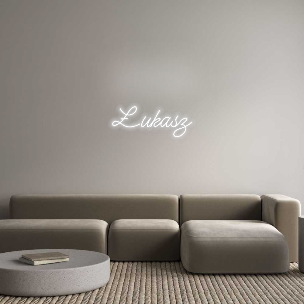 Personalizowany neon: Łukasz