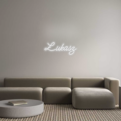 Personalizowany neon: Łukasz
