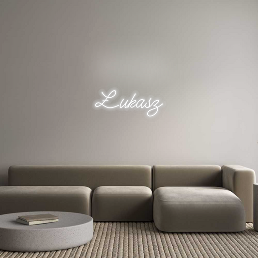 Personalizowany neon: Łukasz