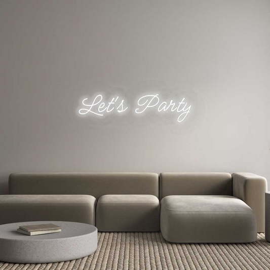 Personalizowany neon: Let's Party