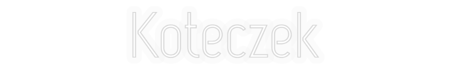Personalizowany neon: Koteczek