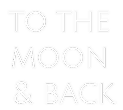 Personalizowany neon: to the 
moon...