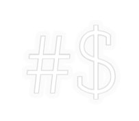 Personalizowany neon: #$