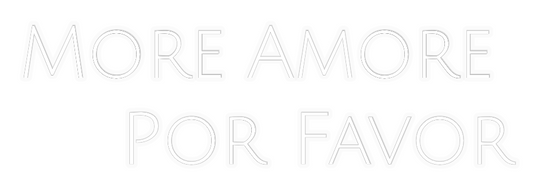 Personalizowany neon: More Amore 
...