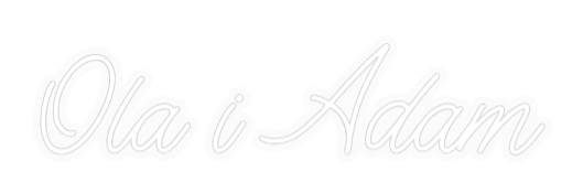 Personalizowany neon: Ola i Adam