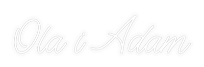 Personalizowany neon: Ola i Adam