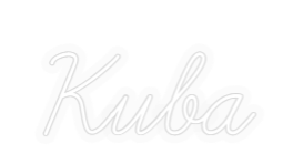 Personalizowany neon: Kuba