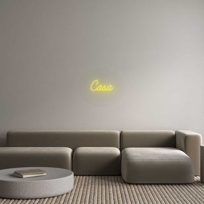 Personalizowany neon: Casa
