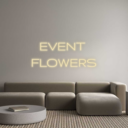 Personalizowany neon: EVENT 
FLOWERS