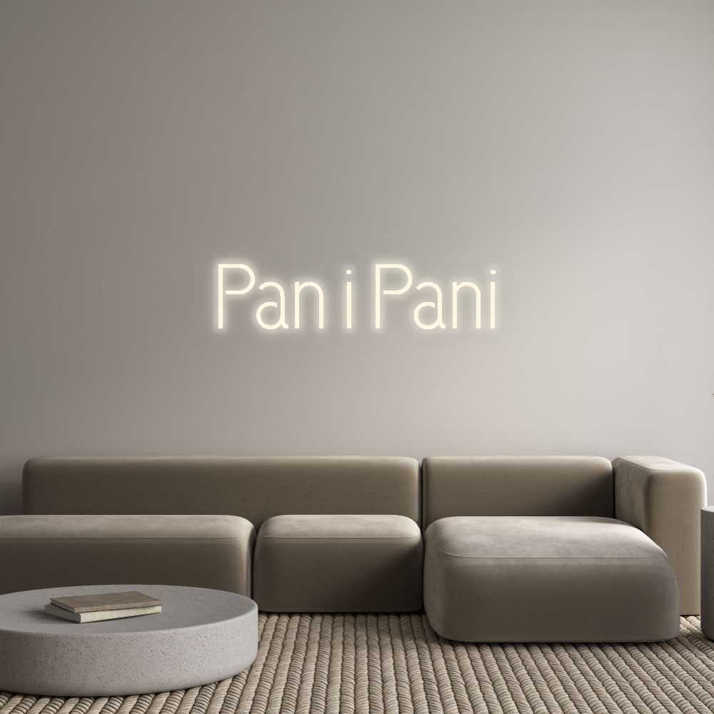 Personalizowany neon: Pan i Pani
