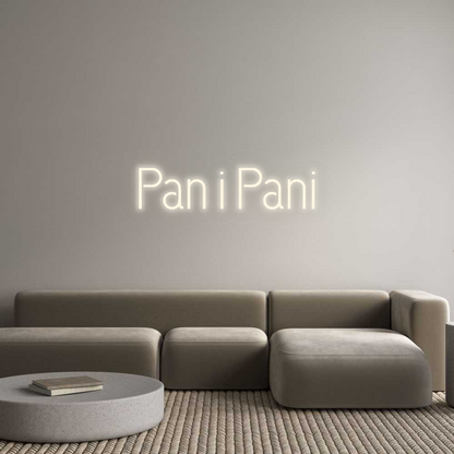 Personalizowany neon: Pan i Pani