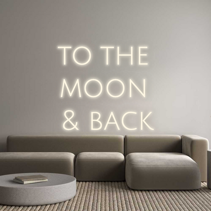 Personalizowany neon: to the 
moon...