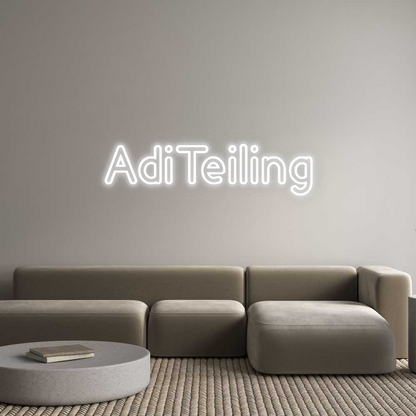 Personalizowany neon: AdiTeiling