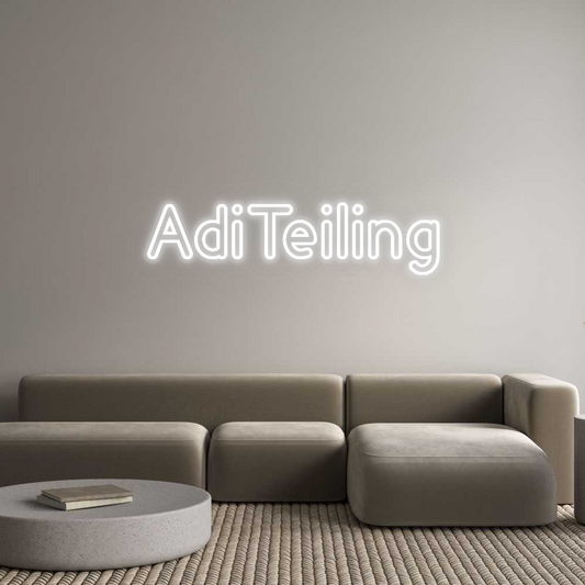 Personalizowany neon: AdiTeiling