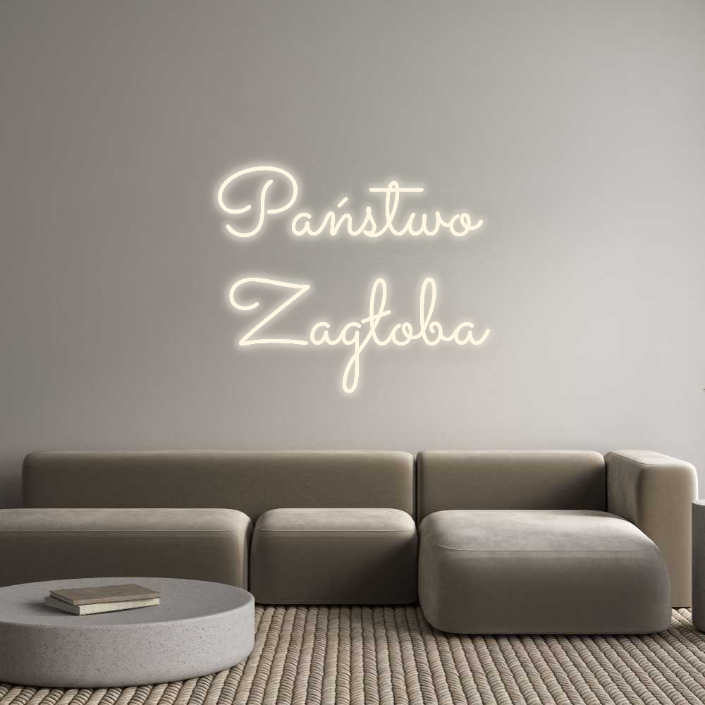 Personalizowany neon: Państwo 
Zag...