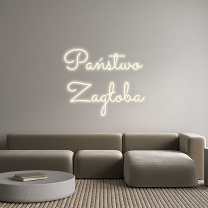 Personalizowany neon: Państwo 
Zag...