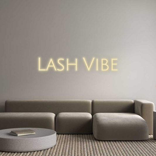 Personalizowany neon: Lash Vibe