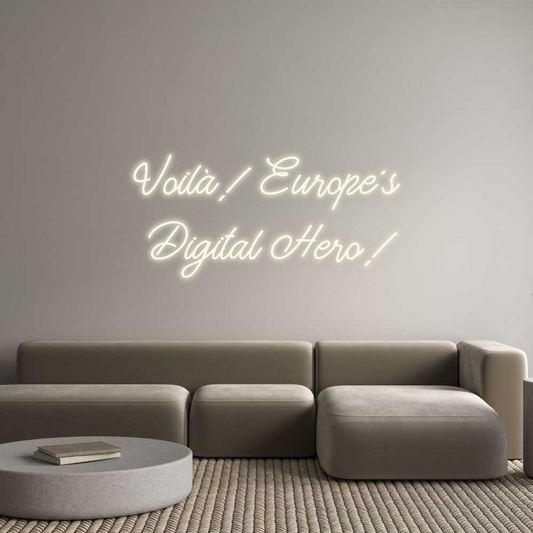 Personalizowany neon: Voilà! Europe...