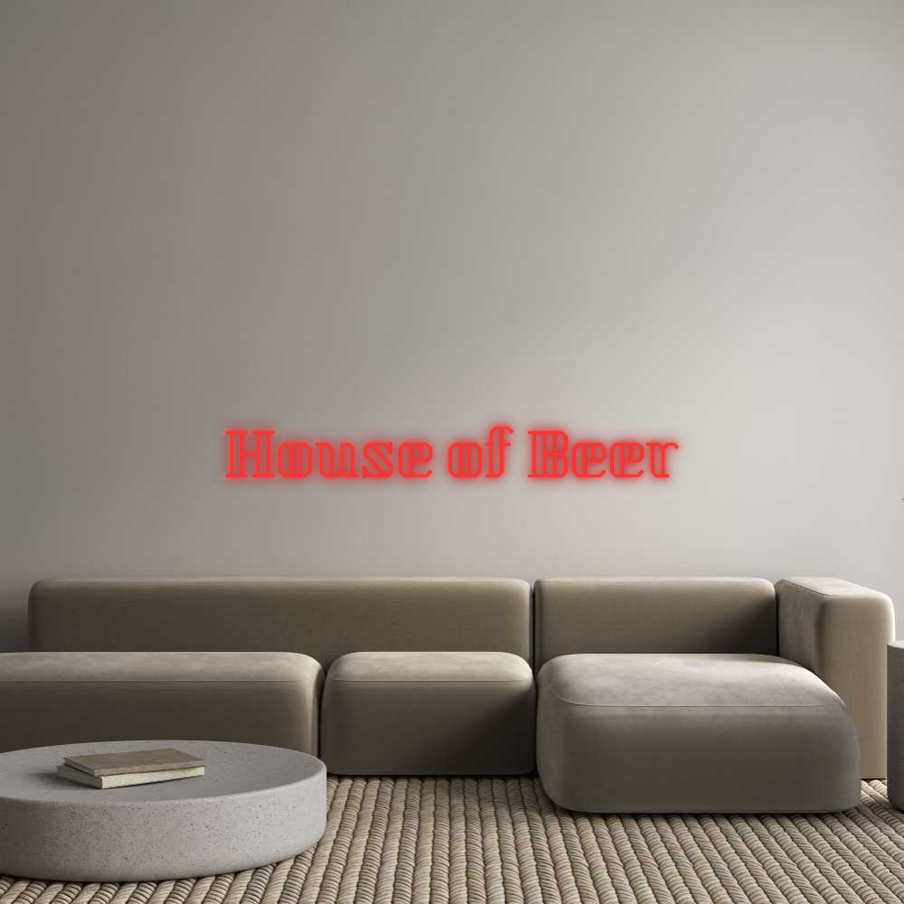 Personalizowany neon: House of Beer