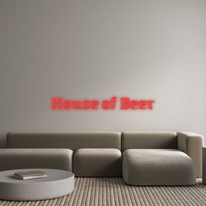 Personalizowany neon: House of Beer