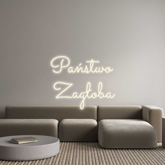 Personalizowany neon: Państwo 
Zag...