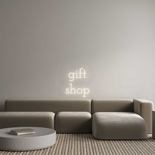 Personalizowany neon: gift
shop