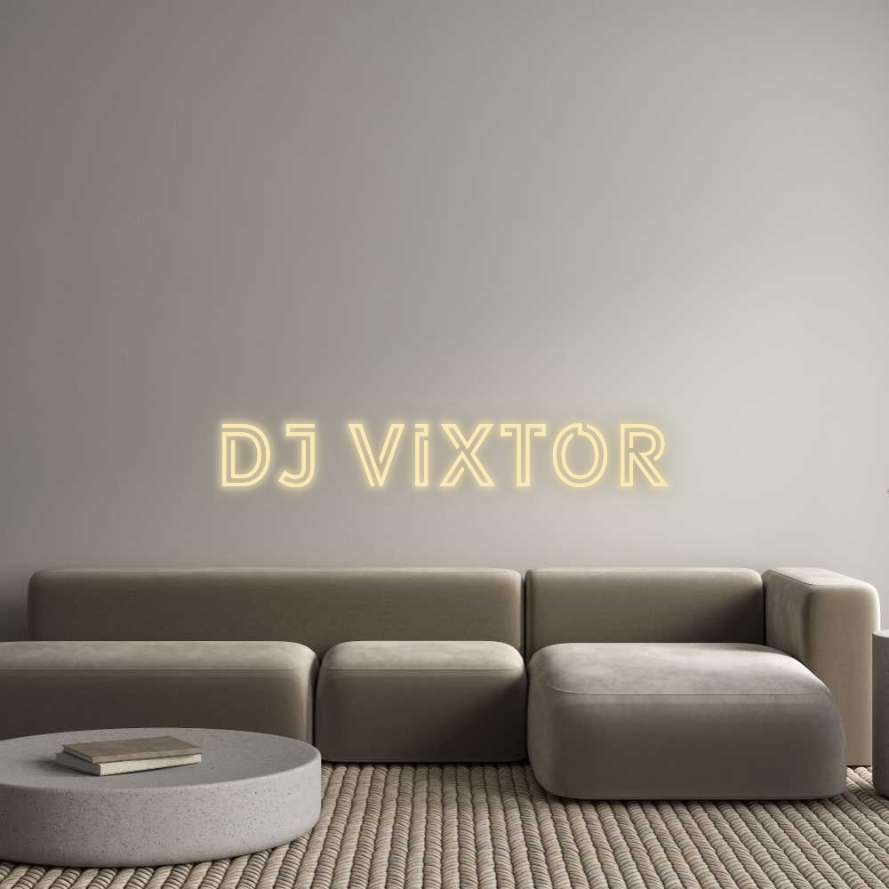 Personalizowany neon: DJ VIXTOR