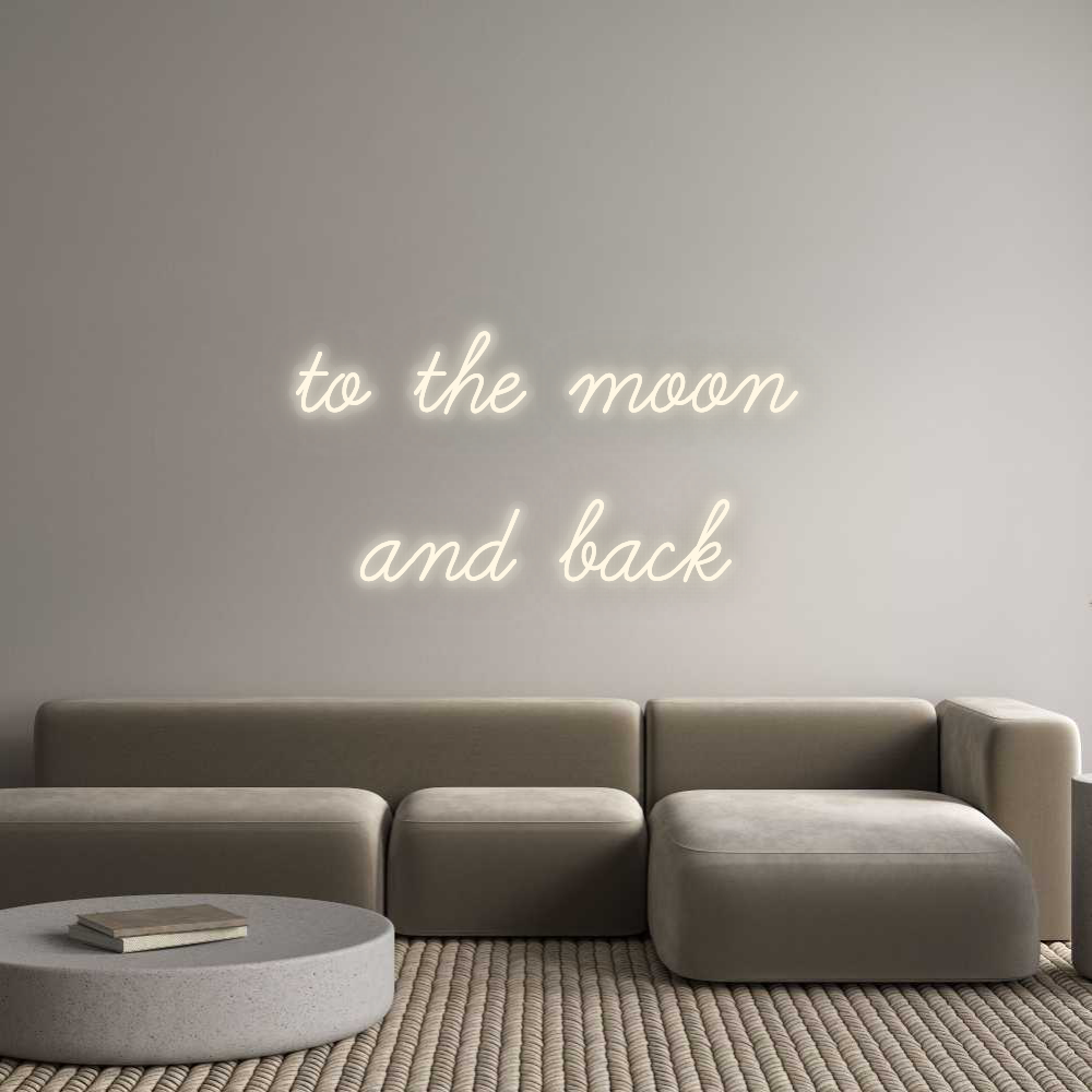 Personalizowany neon: to the moon
...