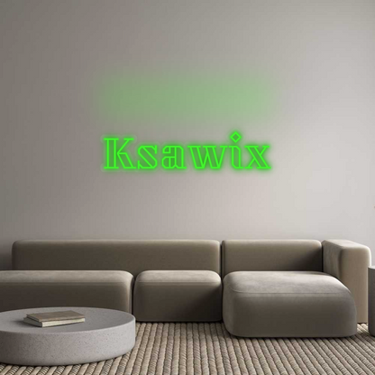 Personalizowany neon: Ksawix