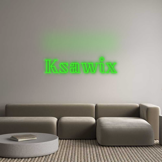Personalizowany neon: Ksawix