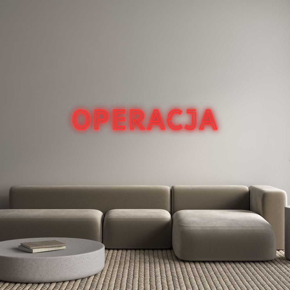 Personalizowany neon: OPERACJA