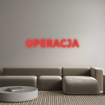 Personalizowany neon: OPERACJA