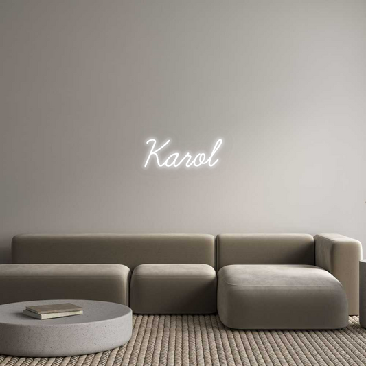 Personalizowany neon: Karol