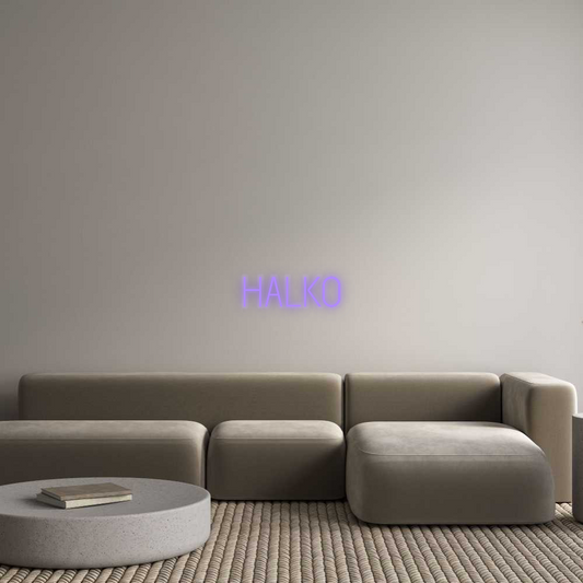 Personalizowany neon: HALKO