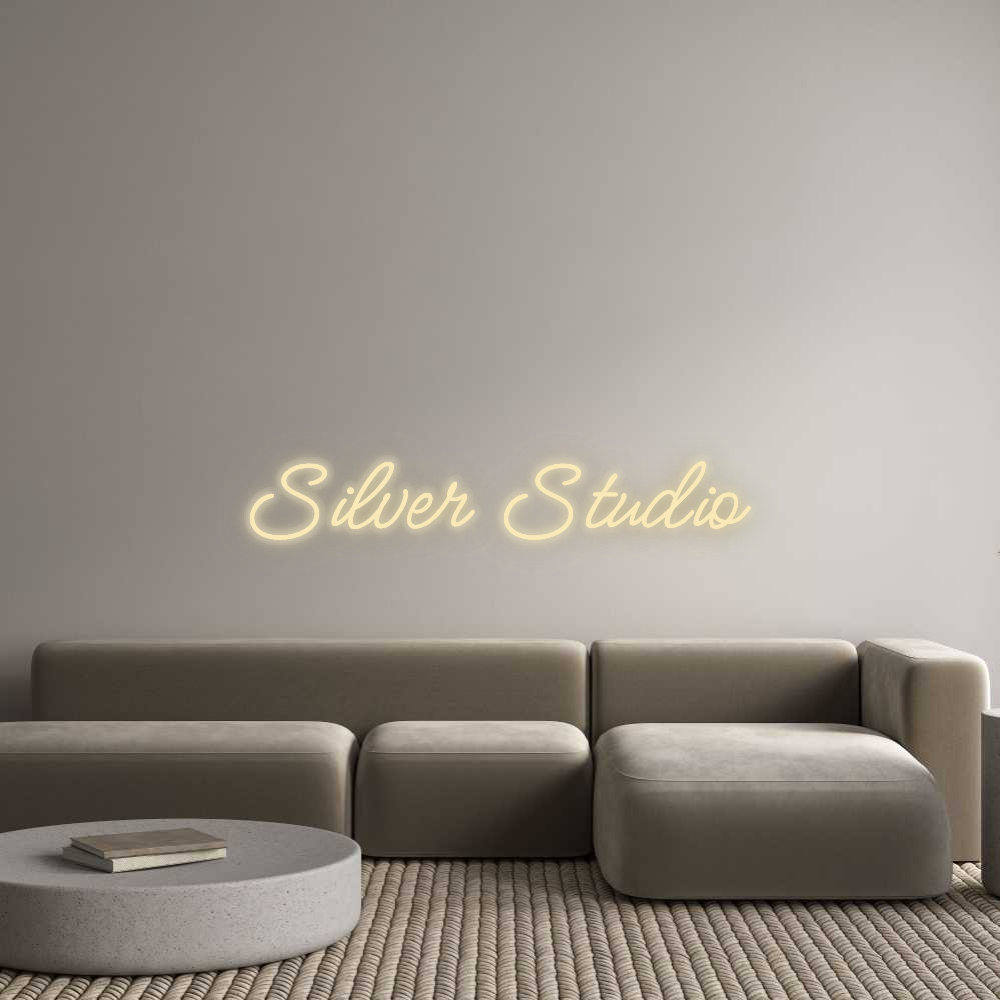 Personalizowany neon: Silver Studio