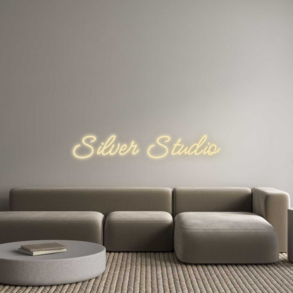Personalizowany neon: Silver Studio