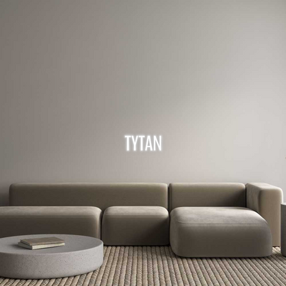 Personalizowany neon: TYTAN