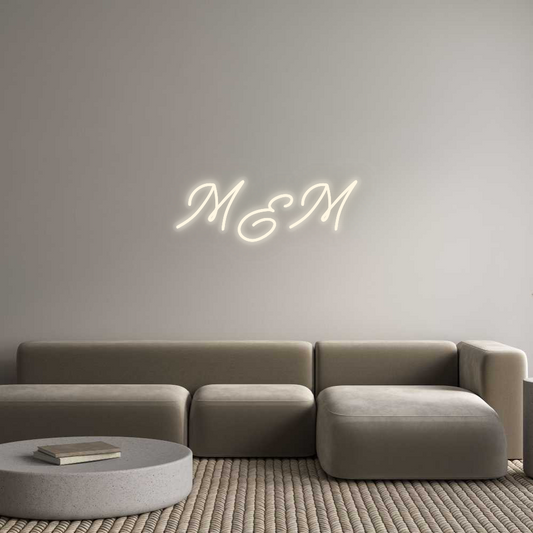 Personalizowany neon: M&M