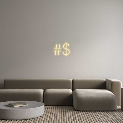 Personalizowany neon: #$