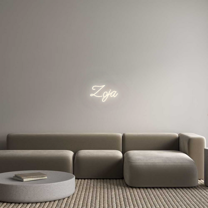 Personalizowany neon: Zoja