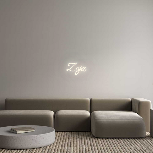 Personalizowany neon: Zoja