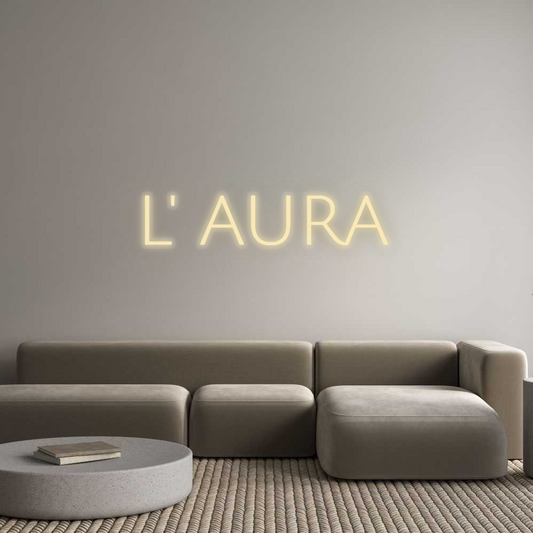 Personalizowany neon: L' AURA