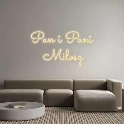Personalizowany neon: Pan i Pani 
...