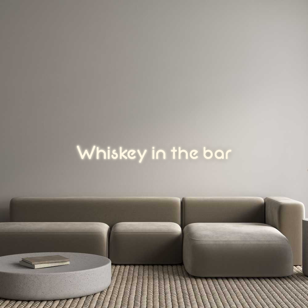 Personalizowany neon: Whiskey in th...